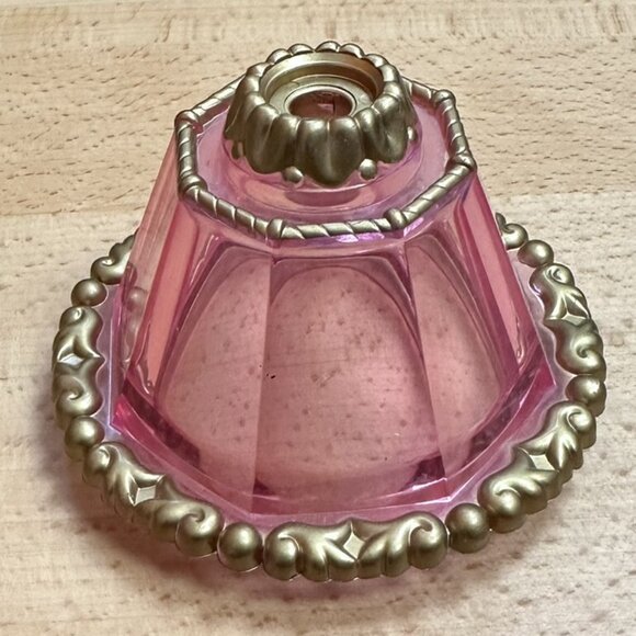 Vintage Matchbox Musical Carousel Replacement Part Piece Pink Top 1989 NO GEM - Picture 1 of 5